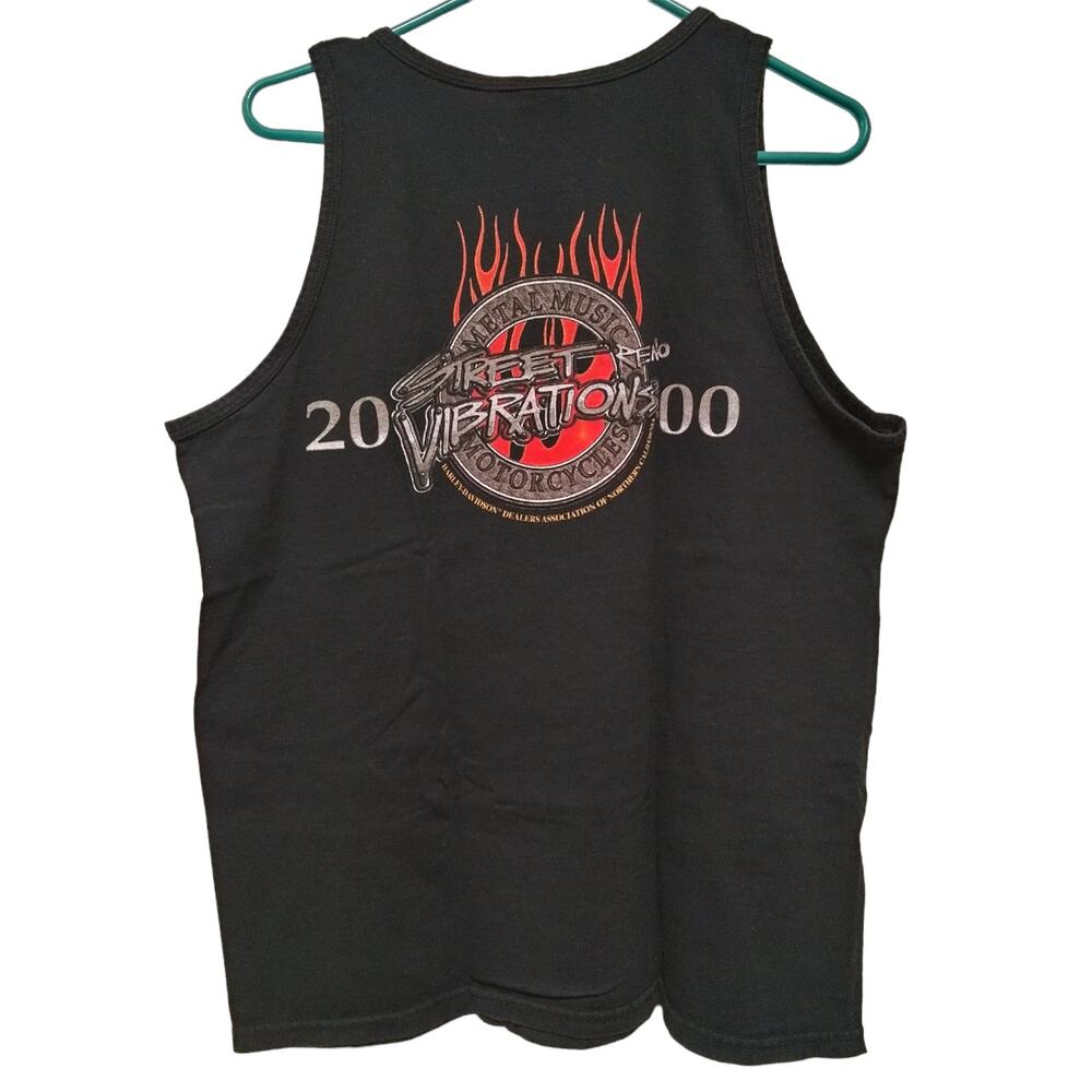 Vintage Harley-Davidson Tank Top Street Vibrations 2000 HD Dealers of N. CA L